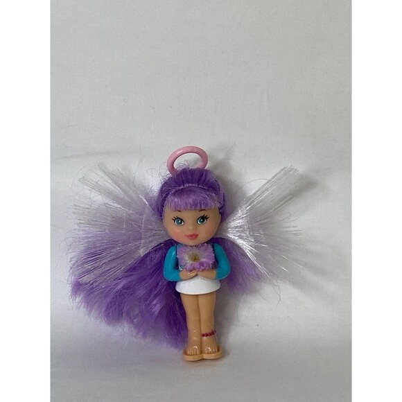 Toddler Doll Lot Fairy Wings Dolgen Denim Shortall Clothing Blonde Brunette - Picture 5 of 13